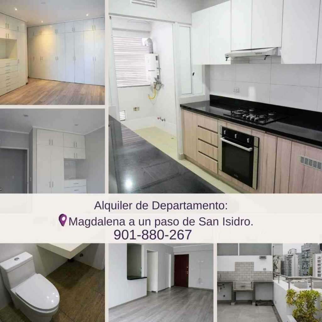 Departamento en Alquiler en Magdalena a un paso de San Isidro.