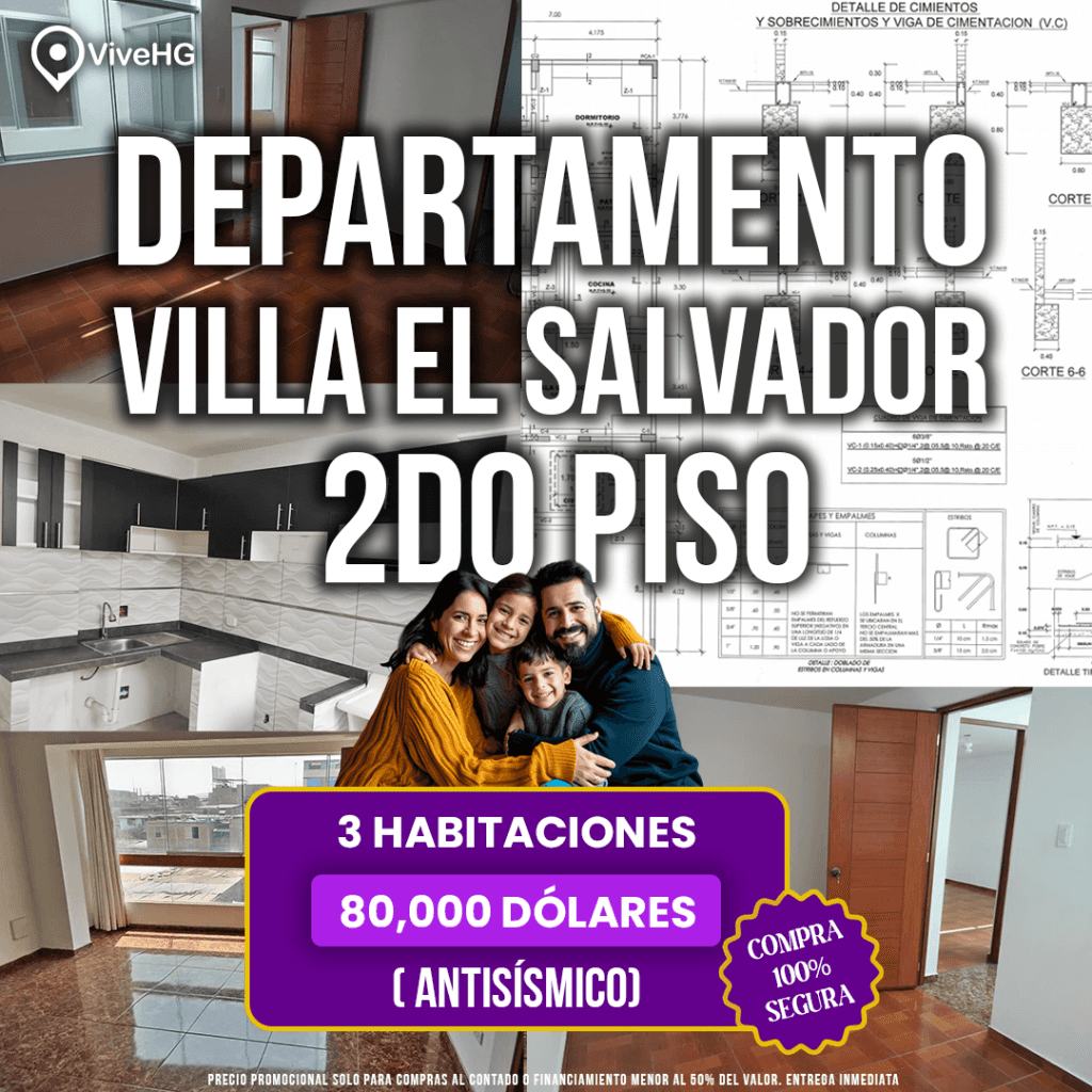 🏡 Departamento 2piso en Villa el Salvador 🔥