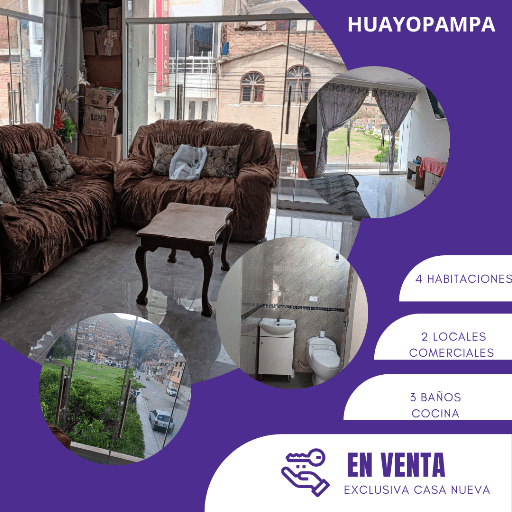 CASA EN VENTA HUAYOPAMPA