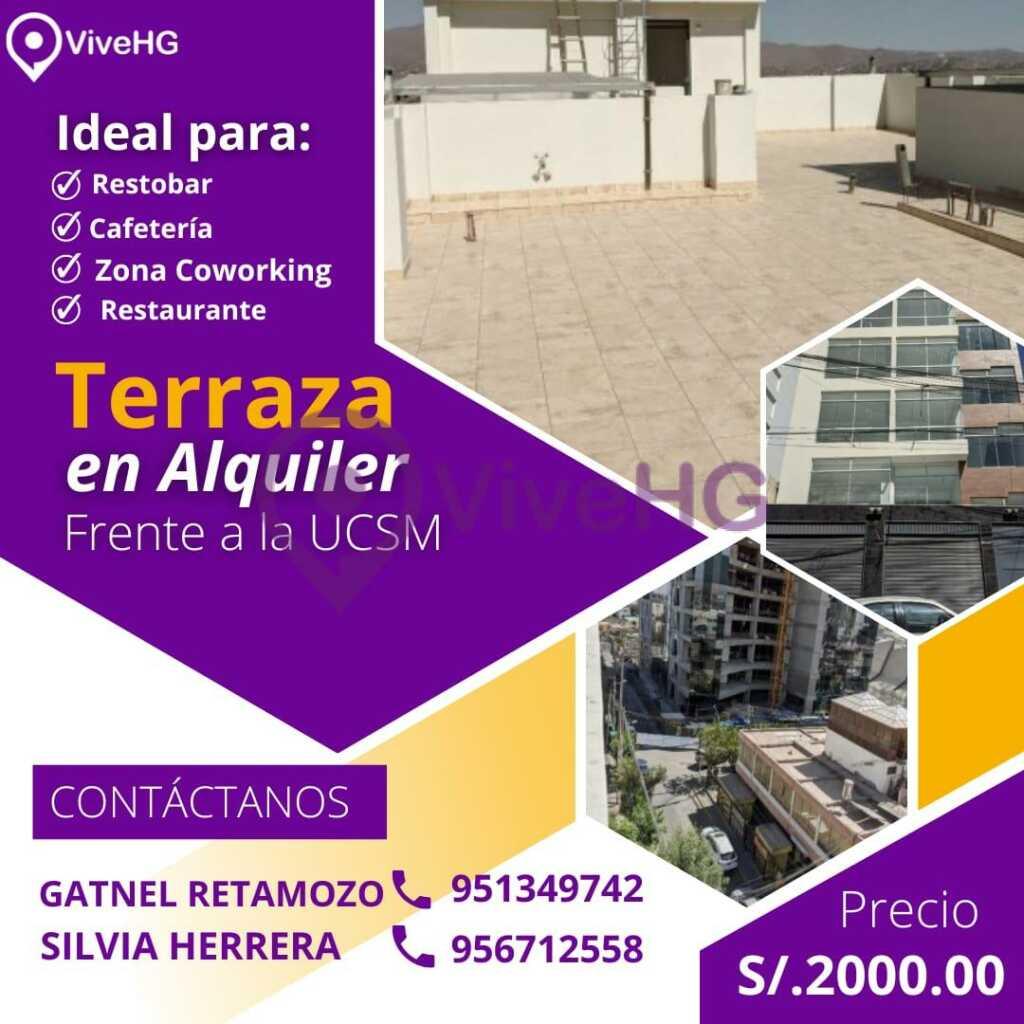 TERRAZA EN ALQUILER FRENTE A LA UCSM, foto 1
