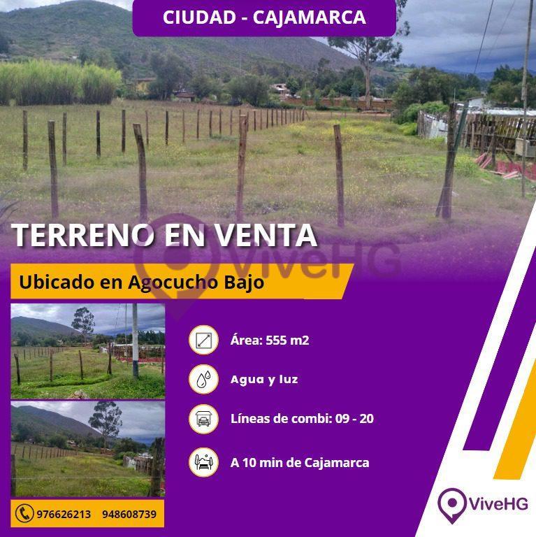 Se Vende Terreno área 555 M2  Agocucho-Cajamarca, foto 1