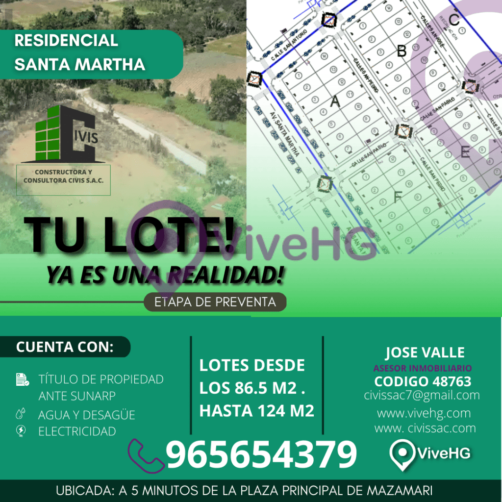 Adquiere tu Lote en Mazamari-Satipo, foto 3