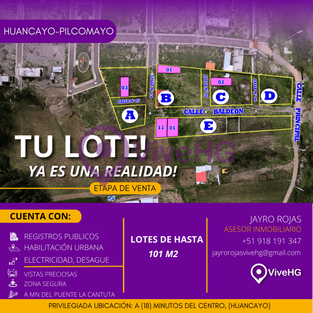 LOTES EN HUANCAYO PILCOMAYO, foto 1