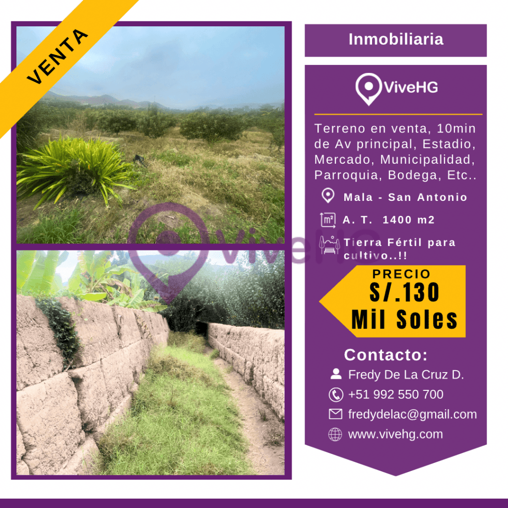 VENTA DE TERRENO EN MALA – SAN ANTONIO, foto 5