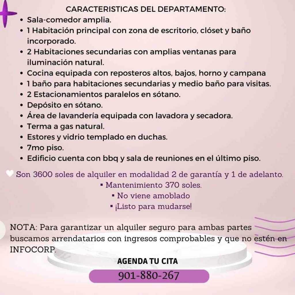 Departamento en Alquiler en Magdalena a un paso de San Isidro., foto 4