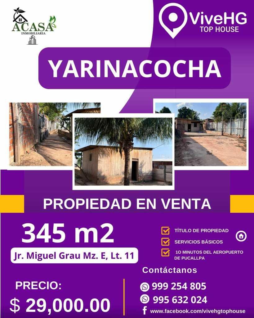 TERRENO EN VENTA YARINACOCHA – CORONEL PORTILLO, foto 1