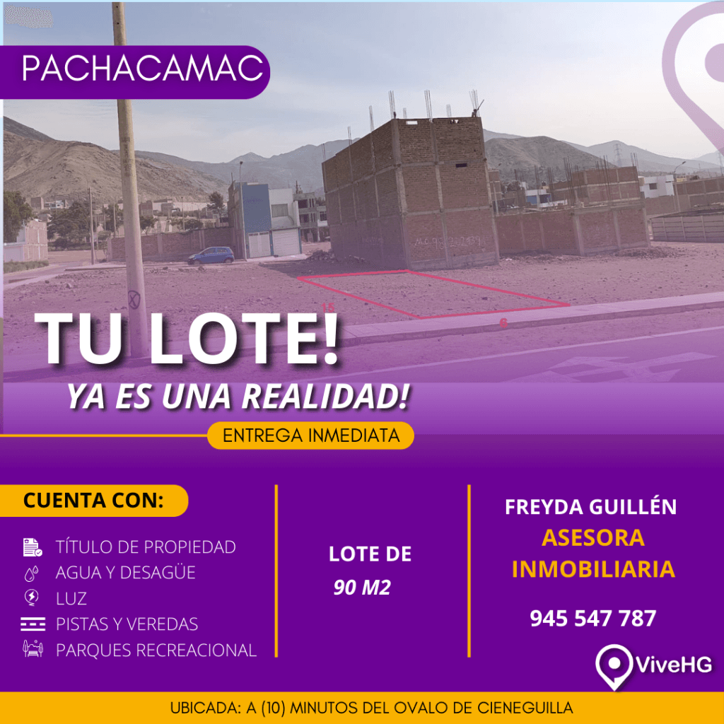 TERRENO EN VENTA – PACHACAMAC, foto 1
