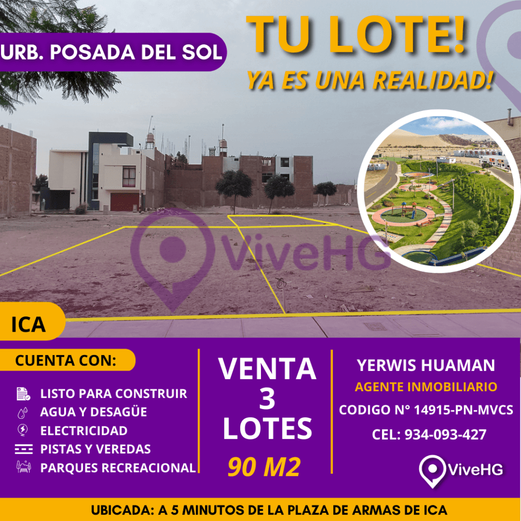 📣📣𝑬𝑵 𝑽𝑬𝑵𝑻𝑨 3 𝑻𝑬𝑹𝑹𝑬𝑵𝑶𝑺 𝑬𝑵 𝑰𝑪𝑨📢📢