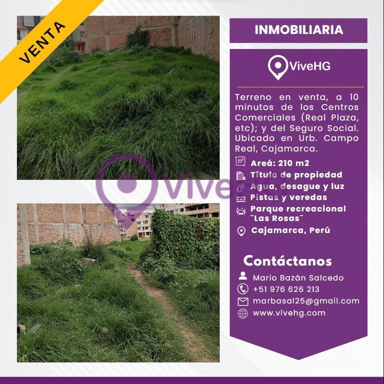 Terreno de 210 m² – Cajamarca