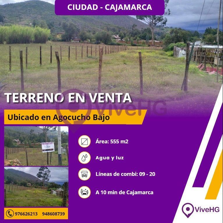 Hermoso terreno de 555 m² en Agocucho bajo