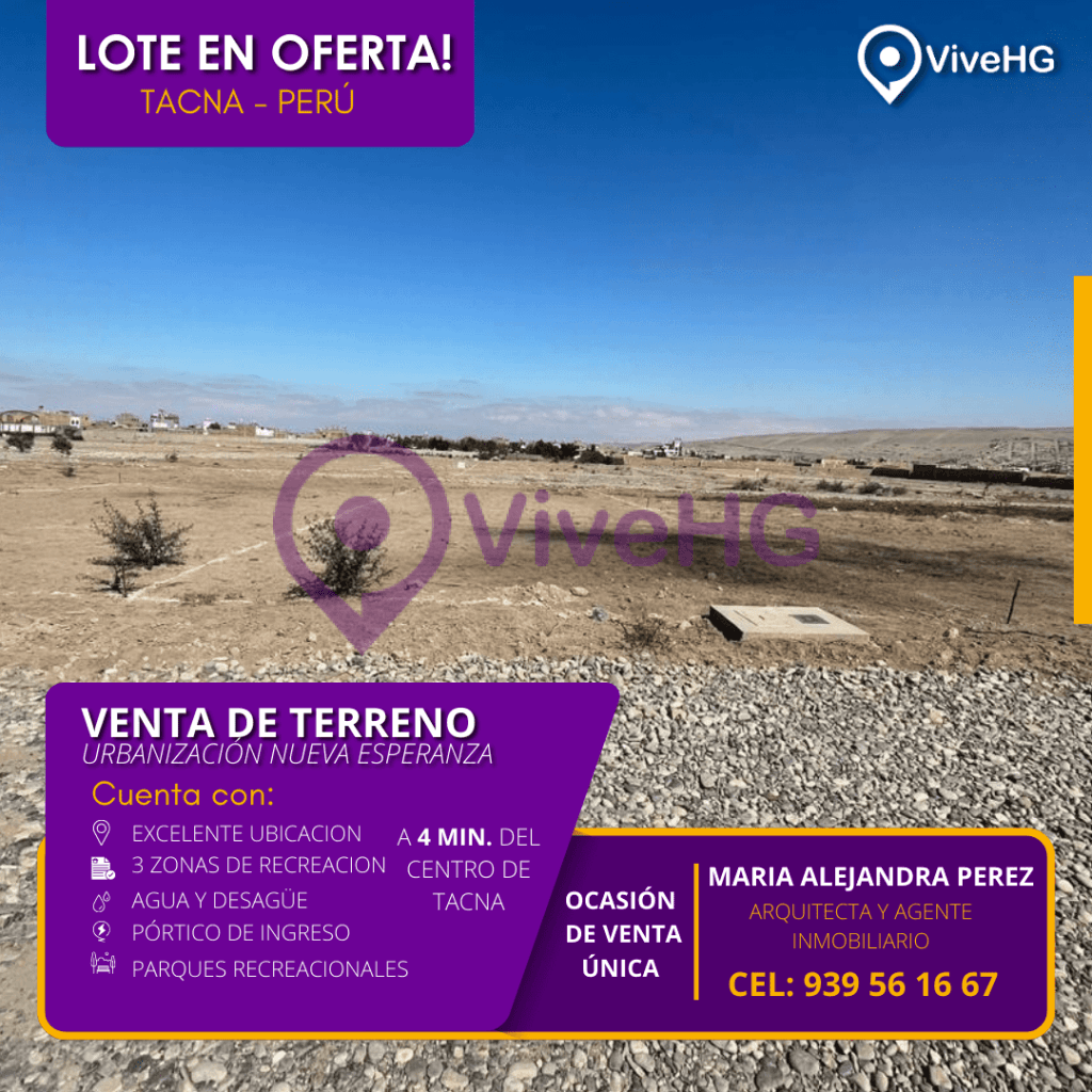 VENTA DE LOTE