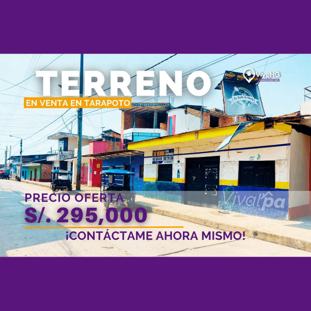 Terreno en venta en Tarapoto – Zona comercial
