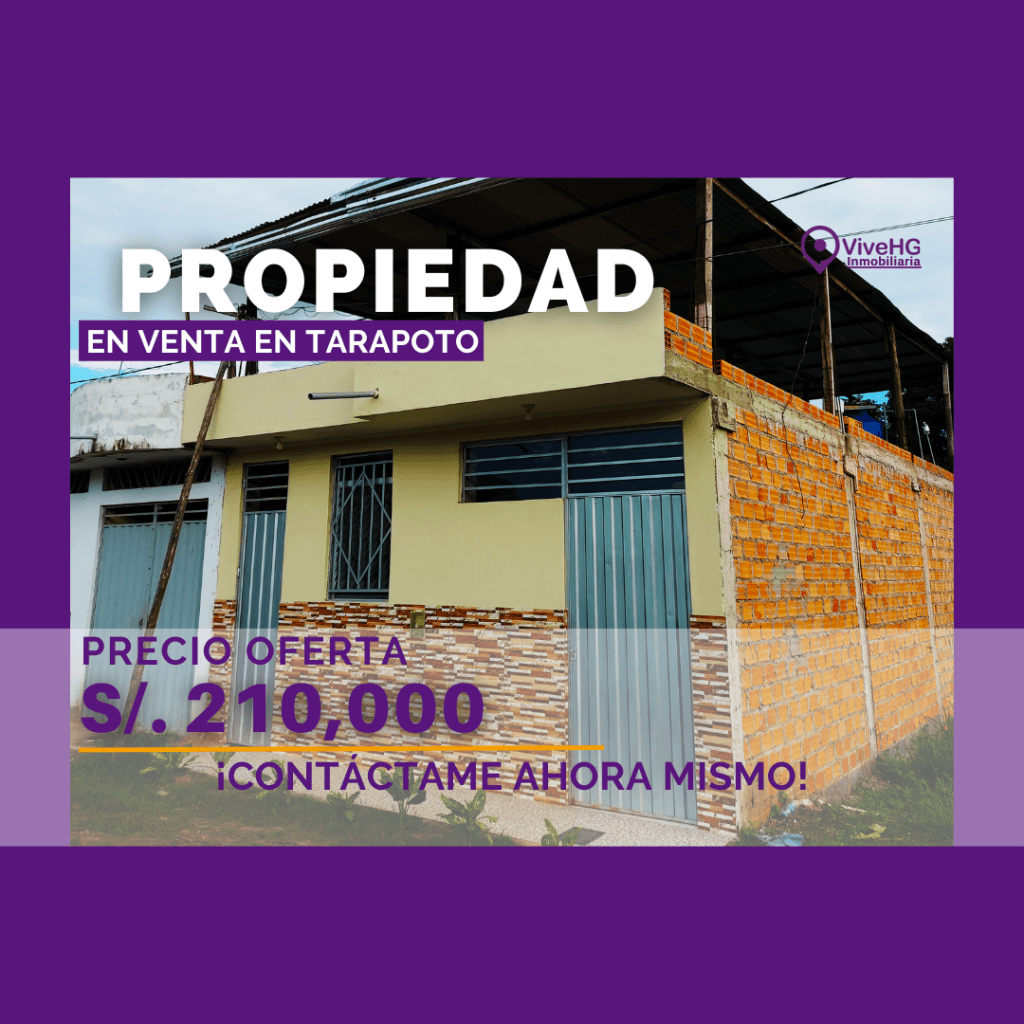 Casa en venta en Tarapoto – Precio rebajado