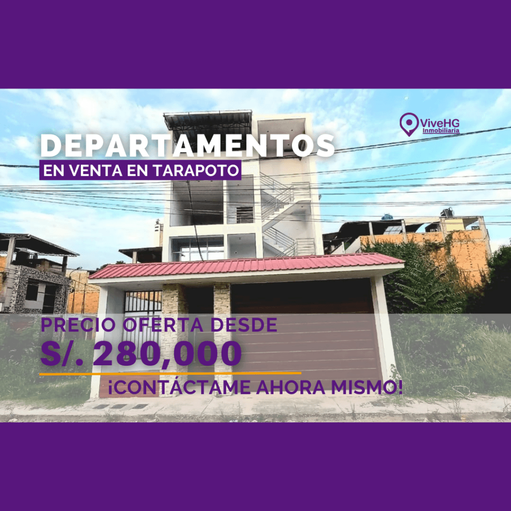 2 DEPARTAMENTOS DE ESTRENO EN PRE VENTA EN TARAPOTO