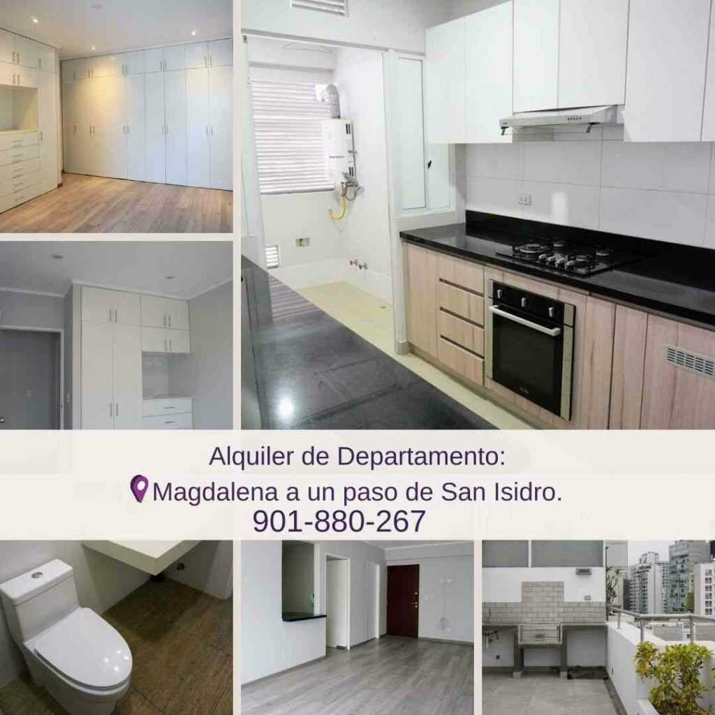 Departamento en Alquiler en Magdalena a un paso de San Isidro.