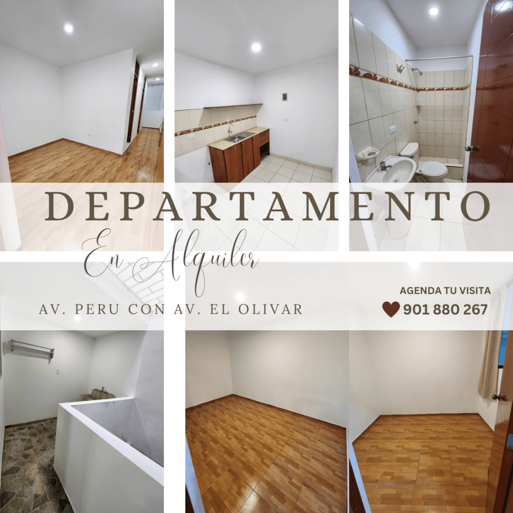 😍Hermoso Departamento en Alquiler-Av Perú