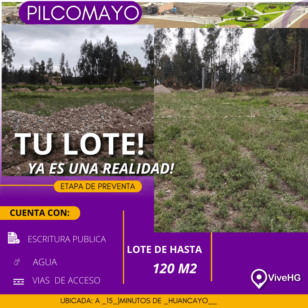 VENDO LOTES EN HUANCAYO