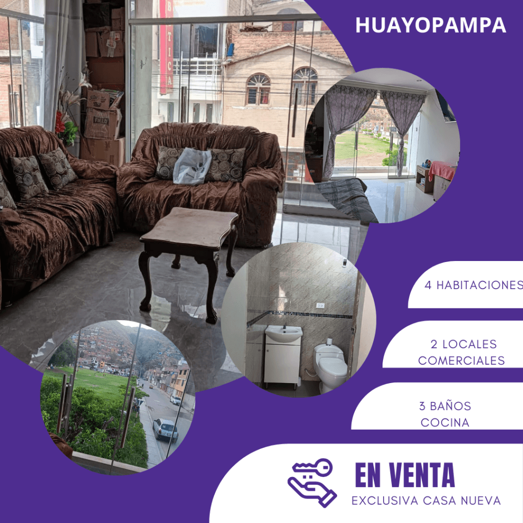 CASA EN VENTA HUAYOPAMPA