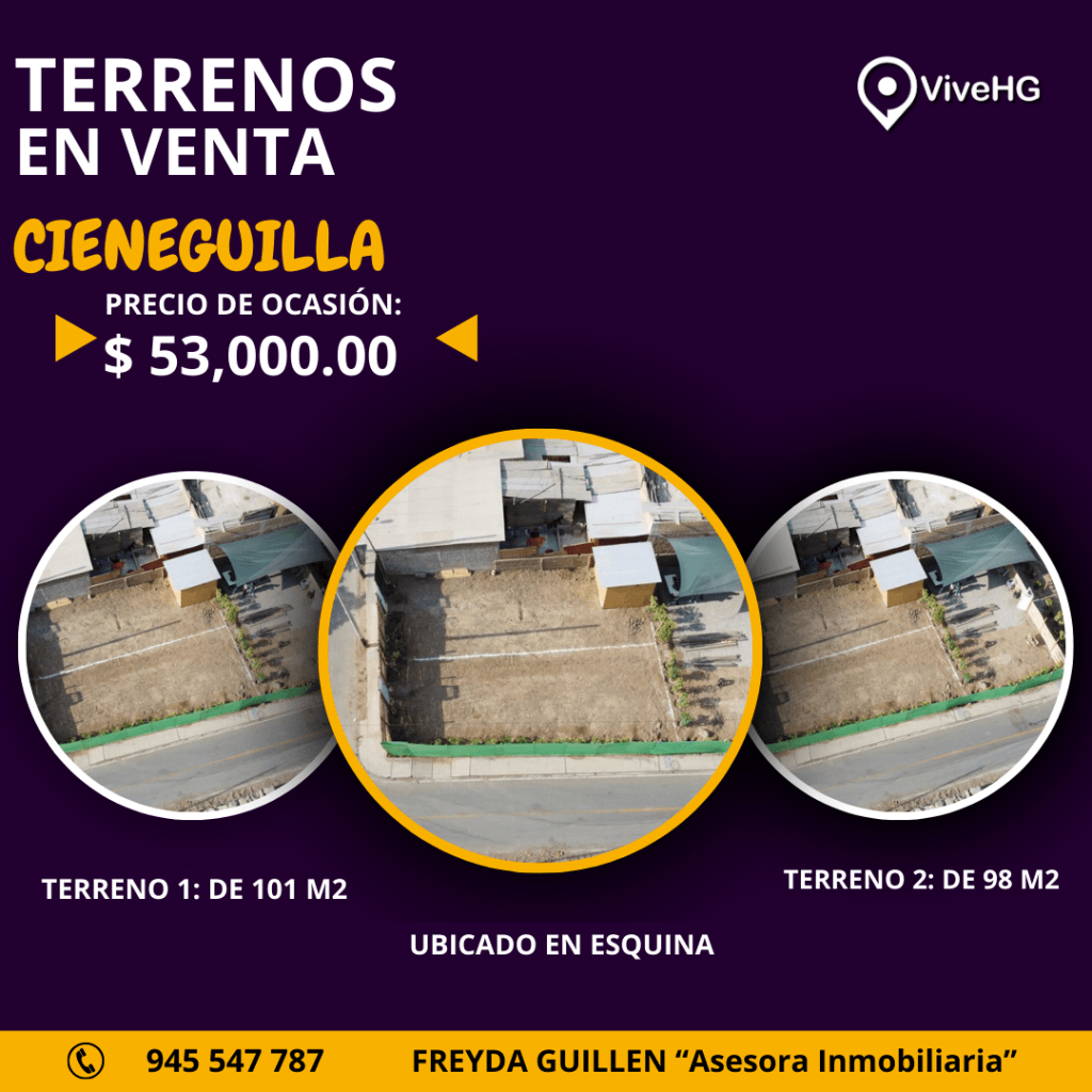 TERRENOS EN VENTA – CIENEGUILLA