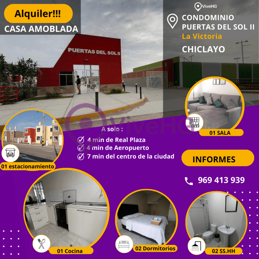 ALQUILER CASA EN ESTRENO AMOBLADA