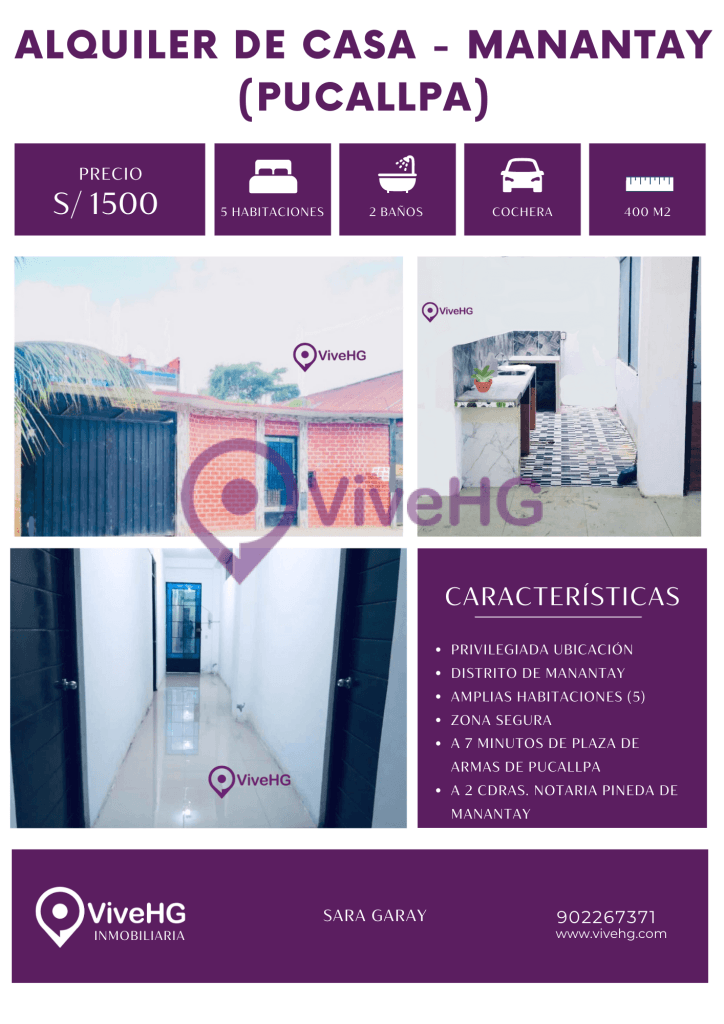 ALQUILER DE CASA AMPLIA