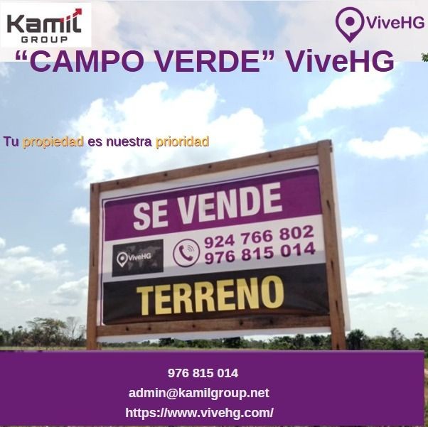 VENTA DE TERRENO 550 M2 – CAMPO VERDE / KAMIL GROUP